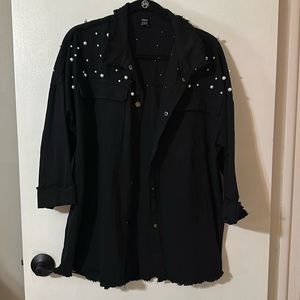 Shein Black Pearl Jacket